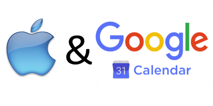 Apple mit Googlekalender